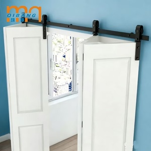 Puerta Corredera Interior de Granero, Diseño Moderno, Resistente al Agua, Plegable, Divisor de Habitaciones, Puertas Granero - Product Image 3