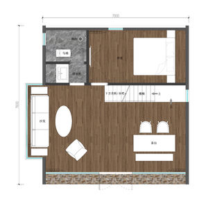 Maison triangulaire, petite maison conteneur, prête à l'emploi, 2 chambres, 2 salles de bain, maison préfabriquée, maisons modulaires préfabriquées, bâtiment en bois - Product Image 4