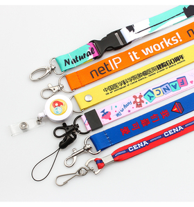 Custom Design <b>Polyester</b> Eco-friendly Woven <b>Lanyards</b> Custom Logo Low MOQ Colorable <b>Lanyards</b> - Product Image 3
