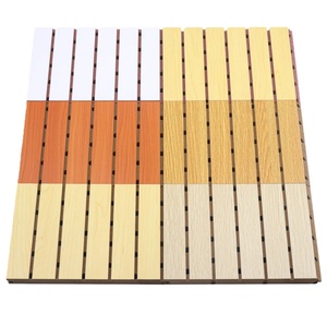 แผ่นไม้เส้นใยโพลีเอสเตอร์ช่วยลดเสียงแผ่นผนังดูดซับเสียงสำหรับห้องดนตรีและห้องประชุมแผงเพดาน - Product Image 1