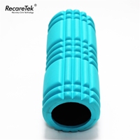 Rouleau en mousse EVA bleu personnalisé de 33 cm avec logo, pour massage des tissus profonds, idéal pour la gym, le fitness, le yoga et la relaxation musculaire
