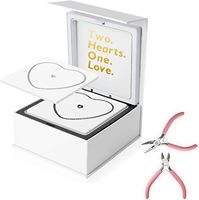 Kit de bracelet permanent avec fermoir cœur verrouillable, ensemble de bracelets DIY pour couples, amis, famille, bijoux uniques, Saint-Valentin