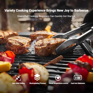 Mini estufa de gas para viajeros, pequeña parrilla estofada portátil para exteriores <span class=keywords><strong>y</strong></span> parrilla de barbacoa para el patio - Product Image 3