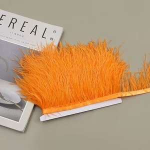 Flecos de Plumas de <span class=keywords><strong>Avestruz</strong></span> Teñidas de Alta Calidad de Fábrica, 57 Colores, 10-15 cm, para Bodas, Disfraces, Manualidades, Accesorios de Costura - Product Image 4