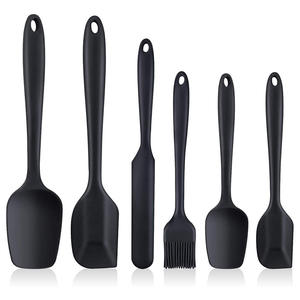 ชุดไม้พายซิลิโคน 6 ชิ้น สีแดง อุปกรณ์ทำขนม ใช้กับเตาอบได้ ใช้กับเครื่องล้างจานได้ - Product Image 3