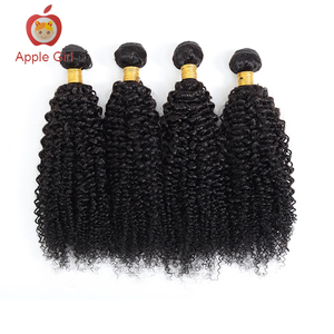 Bán Buôn Nguyên Ấn Độ Kinky Xoăn Tóc Con Người Weave Bó Remy Tóc Mở Rộng Lớp Biểu Bì Phù Hợp Trinh Nữ Tóc Apple Cô Gái - Product Image 4