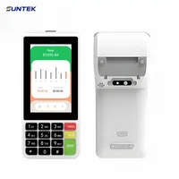 Suntek - Sistema de Gestión de Estacionamiento Móvil con Impresora de Tickets, POS Térmico Bluetooth 4G Android 13, Precio Económico, Portátil, Sm4, 4800 mAh