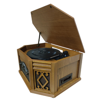 Double tuner radio AM/FM stéréo tout-en-un, plateau tournant multifonctionnel à retour automatique, lecteur de CD de Gramophone