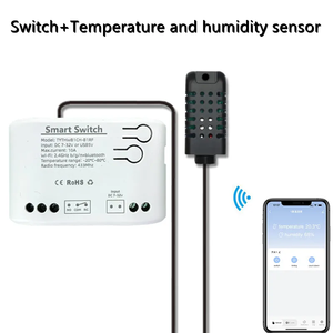 โมดูลสวิตช์อัจฉริยะ Tuya Smart Wifi 1CH พร้อมรีโมทคอนโทรล RF แบบ Inching Relay สำหรับ Alexa Google Home พร้อมเซ็นเซอร์วัดอุณหภูมิและความชื้น - Product Image 4