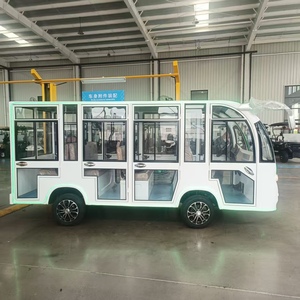 Voiture électrique de tourisme fermée à 14 places avec éclairage d'ambiance, certifiée CE, bus électrique de tourisme à 14 places - Product Image 4