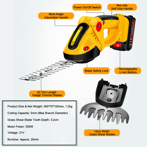 Taille-haie et cisaille à gazon 2-en-1 21V Lithium-Ion pour l'aménagement paysager, la sculpture des arbustes et l'entretien des ceintures vertes – Vente directe usine - Product Image 6