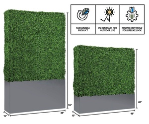 Painel <span class=keywords><strong>artificial</strong></span> para decoração, planta <span class=keywords><strong>artificial</strong></span> com cobertura de madeira, bonsai, verde, resistente a uv, faux, realista, decoração para casa, ar livre - Product Image 6