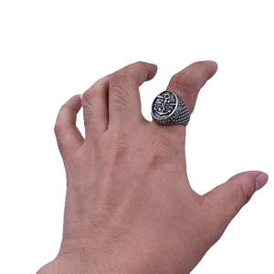 Anchor <b>Ring</b> <b>For</b> <b>Men</b> Stainless Steel Retro <b>Silver</b> Round Design Gift Jewelry 216014 - Product Image 4