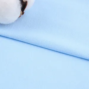 Vendita calda Plain tinto maglia singola Jersey 100% tessuto di cotone tessuto elasticizzato in cotone singolo Jersey tessuto a maglia per la primavera