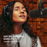 Microphone XLR Professionnel Filaire pour Podcast, Enregistrement, Streaming en Direct et Gaming