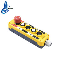 Station de commande à distance pour grue électrique XDL10-EPBS5, indice de protection IP65, métal, 10A, 220V, bouton poussoir ABS, interrupteur d'arrêt d'urgence, étanche à la pluie