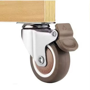 Roulettes universelles silencieuses en acier de 40 mm avec frein, style design moderne, pour meubles, lits d'hôpital, salles de bain - Product Image 2