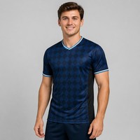 Camiseta de Fútbol Polo Sublimada con Estampado Completo, Ropa Deportiva Transpirable de Poliéster para Hombre y Jóvenes, Fabricante de Pedidos al por Mayor Personalizados