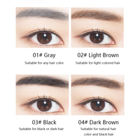 Teinture pour sourcils à décoller avec logo personnalisé, 4 couleurs, imperméable et longue durée, pour toutes les couleurs de cheveux, vente en gros