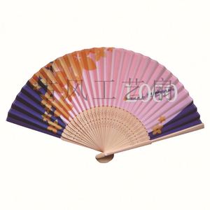 Éventail pliable en bambou rétro personnalisé, imprimé et peint, décoration de mariage, cadeau d'anniversaire - Product Image 6
