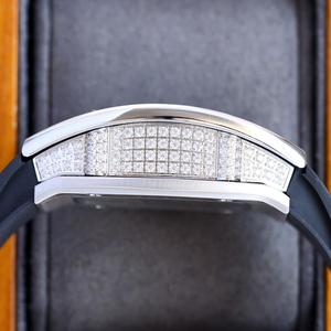 Luxury <strong>Watches</strong> for <strong>Women</strong> 007 Metal Full Diamond Tonneau <strong>Skeleton</strong> Waterproof Automatic Bracelet <strong>Watch</strong> Moissanite diamond <strong>Watch</strong> - Product Image 4