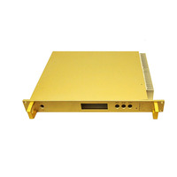 Boîtier de châssis de serveur électronique en aluminium 1U de 19 pouces personnalisé Boîtier d'amplificateur à montage en rack 1U Produit de fabrication de tôle