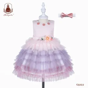 Robe Tutu pour enfants, vêtements d'été, robe bouffante, gâteau à couches, tenue Tutu pour fête d'anniversaire, nouvelle collection