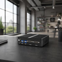 Mini PC Intel N100 CPU DDR4 RAM SSD 8 USB 3 Ports d'affichage 4K Boîtier métallique Ventilateur intelligent Maison