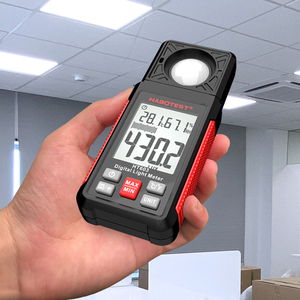HABOTEST HT603 taşınabilir yüksek hassasiyetli dijital işık ölçer Luxmeter 0.1 LUX çözünürlük LCD ekran sıcaklık nem - Product Image 4