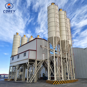 Centrale à béton prête à l'emploi HZS120, stationnaire, multi-silos, système de contrôle PLC haute efficacité - Product Image 1