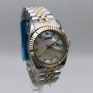 Reloj mecánico NH05 de 31 mm para mujer, luminoso, de acero inoxidable, cristal de zafiro, resistente al agua, luminoso - Product Image 3