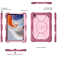 Funda para Tablet Samsung Galaxy Tab S12 Plus, Carcasa Protectora de Silicona y PC Resistente con Soporte Integrado para Tab S12 Plus
