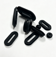 Passe-câble ovale à double trou long en caoutchouc EPDM, NBR, silicone pour panneau de câblage, sur mesure OEM ODM