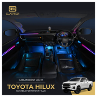 Kit d'éclairage d'ambiance amélioré D11' OEM pour l'intérieur de voiture avec effet de respiration pour Toyota Hilux, éclairage décoratif pour voiture