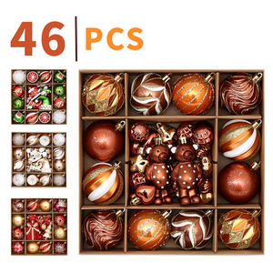 맞춤형 크리스마스 볼 화려한 디자인 행잉 장식 6cm 바블 선물 세트 크리스마스 장식 볼라스 데 나비다드 - Product Image 5