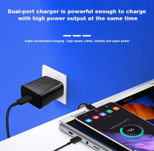 เครื่องชาร์จเร็ว PD Type-C 45W สำหรับ <span class=keywords><strong>Samsung</strong></span> S23 S24 plus แพคเกจ US <span class=keywords><strong>สาย</strong></span><span class=keywords><strong>ชาร์จ</strong></span>มือถือสำหรับการใช้โทรศัพท์แล็ปท็อป - Product Image 3