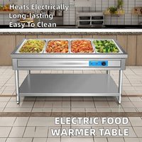 Réchaud alimentaire électrique professionnel en acier inoxydable isolé, pour buffet, table de salle à manger, équipement de cuisine commercial, 1000-3000W, 220V