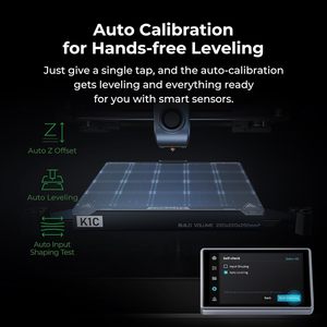 Impresora 3D K1C con Volumen de Impresión de 220x220x250mm, Tecnología FDM, Alta Velocidad, Nivelación Automática, Plataforma Caliente de Vidrio Templado, Resina PLA - Product Image 6
