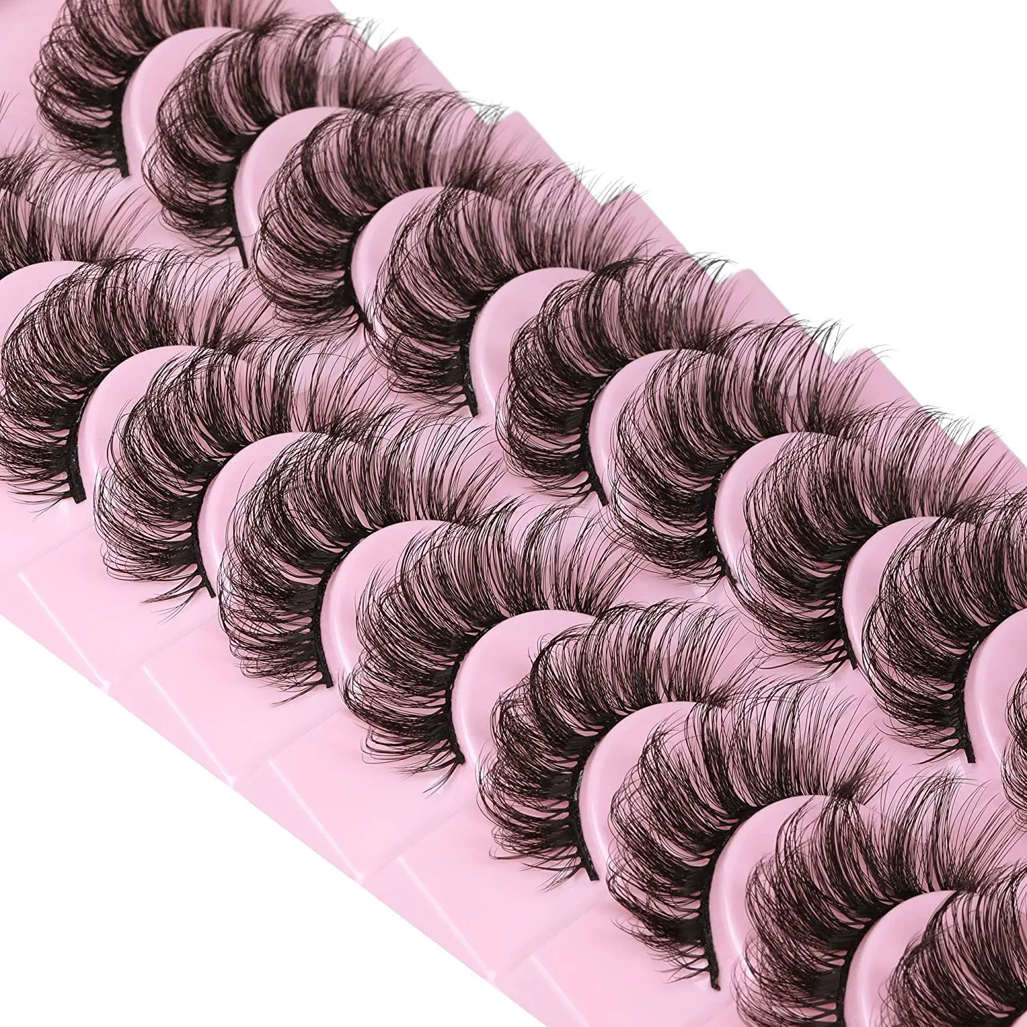 Bulu Mata Mink Pabrikan D Curl 3D 20Mm Bulu Mata Mink Palsu Penjual Bulu Mata Kucing Keriting Berbulu untuk Bulu Mata