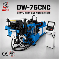 Cintreuse automatique de tubes carrés DW75CNC, hydraulique, contrôlée par servo 3D, pour acier au carbone, machine de cintrage haute précision