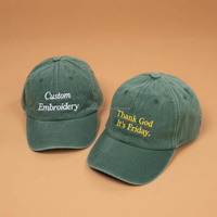 Gorra de Béisbol Personalizada con Bordado de Logotipo, Gorra Snapback Lavada, Ajustable, sin Estructura, Suave, Gorra de Béisbol Lavada, Personalización de Gorra Tipo Dad Hat