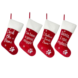 Calze di <span class=keywords><strong>Natale</strong></span> Ricamate di Alta Qualità, Fornitura Diretta dalla Fabbrica, Calze Vuote per Decorazioni Natalizie, Lusso all'Ingrosso - Product Image 1