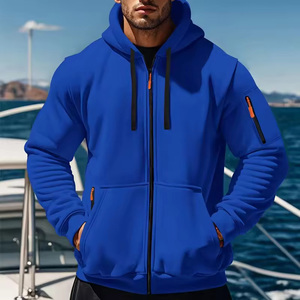 Felpa <span class=keywords><strong>con</strong></span> Zip Integrale da Uomo per Sport all'Aperto, Materiale Premium, Tinta Unita, Resistente, Traspirante, Multi-Tasche, Stile Casual e Atletico - Product Image 3