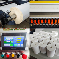 Machine à refendre le papier thermique Machines de traitement du papier pour refendre les rouleaux de papier thermique et le rembobinage Efficace et durable
