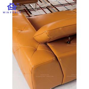 Fabricant vente en gros moderne salon en forme de L ensemble de meubles Design Chaise droite salon <span class=keywords><strong>coin</strong></span> canapé en cuir - Product Image 5