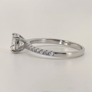 Telula Bague en or véritable 10 carats, or massif 10 carats, 1 carat, 2 carats, bijoux de fiançailles pour femmes, bague de mariage en moissanite - Product Image 4