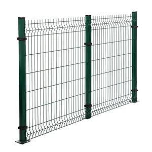 Yüksek kaliteli ev açık tel örgü çit 3d kavisli kaynaklı tel örgü bahçe çit çit paneli için