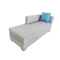 Chaise longue confortable et moderne pour villa, bureau, hall d'hôtel, meubles de salon, canapé rembourré avec structure en bois pour petit appartement