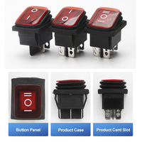 Interrupteur à bascule KCD4 ON/OFF 4Pin/6Pin avec puissance lumineuse 16A 250VAC/ 20A 125V 29*36mm