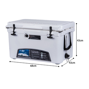 Rouser Outdoor 45QT Dry Ice Cooler Box Hard Style for Camping Rotomolded Coolers and BBQ Ice Chest Cooler Box